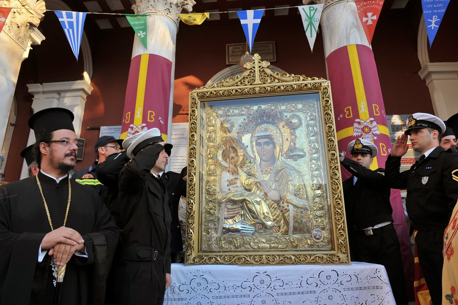 Υποδοχή αντιγράφου της Ιεράς Εικόνος της «Παναγίας της Τριχερούσας»