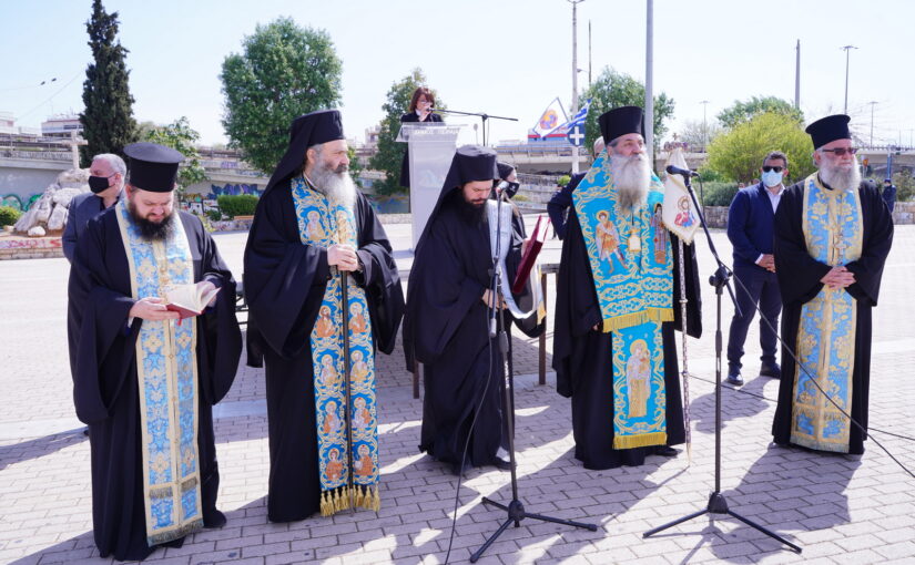 Επιμνημόσυνη Δέηση στον ήρωα της Επαναστάσεως Γεώργιο Καραϊσκάκη από τον Σεβ. Μητρ. Πειραιώς κ.Σεραφείμ.