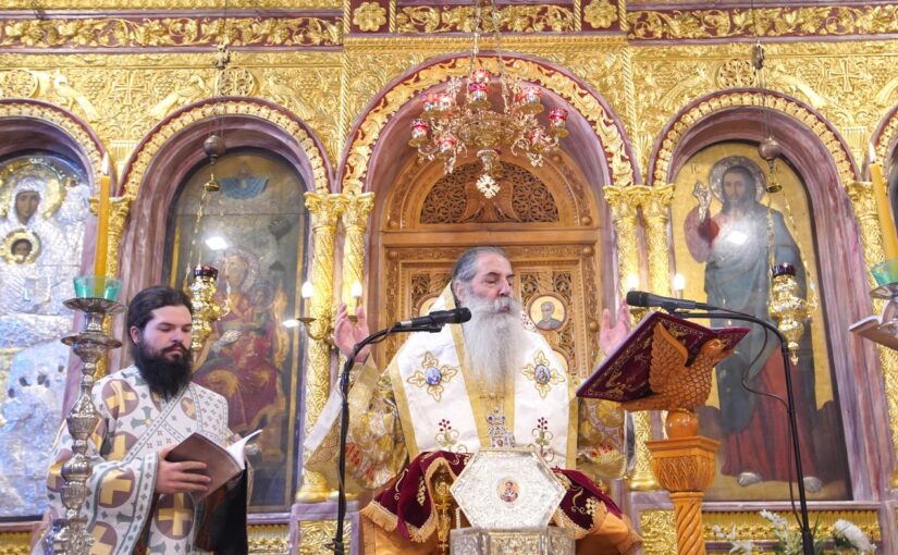 Τη Θεία Λειτουργία του Αγίου Αμβροσίου Επισκόπου Μεδιολάνων τέλεσε ο Σεβ. Μητρ.Πειραιώς κ.Σεραφείμ.