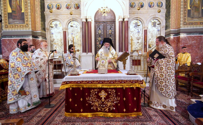 Η Θεία Λειτουργία του Αγίου Γρηγορίου του Θεολόγου από τον Σεβασμιώτατο Μητροπολίτη Πειραιώς κ.Σεραφείμ.