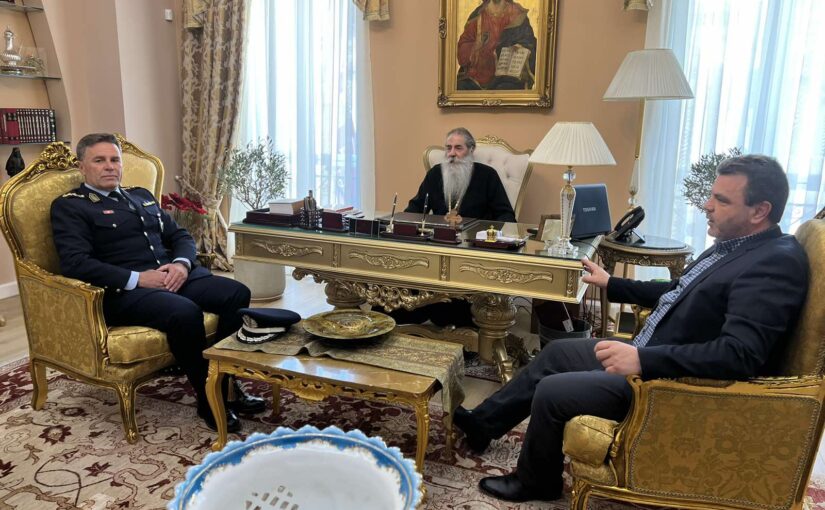 Ο νέος Γενικός Αστυνομικός Διευθυντής Πειραιά στον Σεβασμιώτατο Μητροπολίτη Πειραιώς κ.Σεραφείμ.