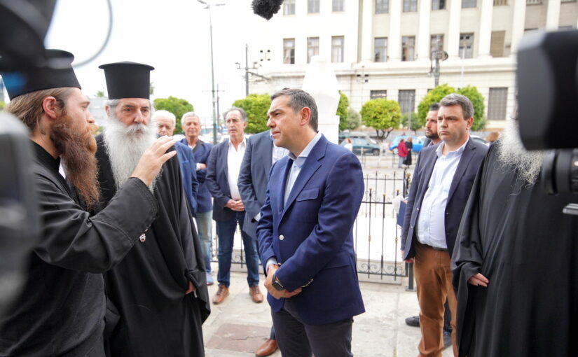 Ο Αρχηγός της Αξιωματικής Αντιπολίτευσης και Πρόεδρος του ΣΥΡΙΖΑ ΠΣ κ.Αλέξης Τσίπρας σε δομές της Ιεράς Μητροπόλεως Πειραιώς.