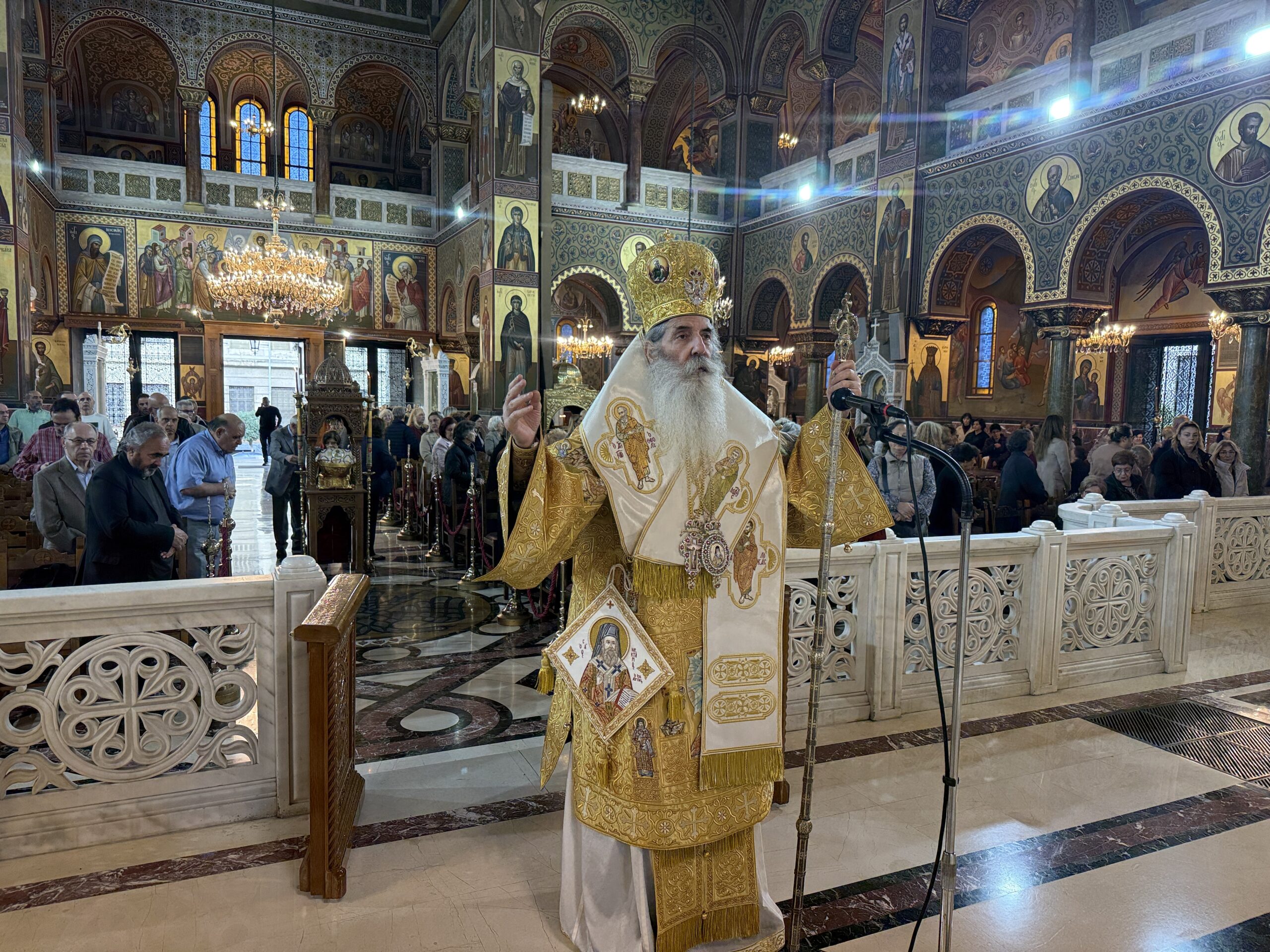 Μητροπολίτης Πειραιώς: Ο Άγιος Νεκτάριος έζησε όλο του το βίο στηριγμένος επάνω στον θυρεό της πίστεως.