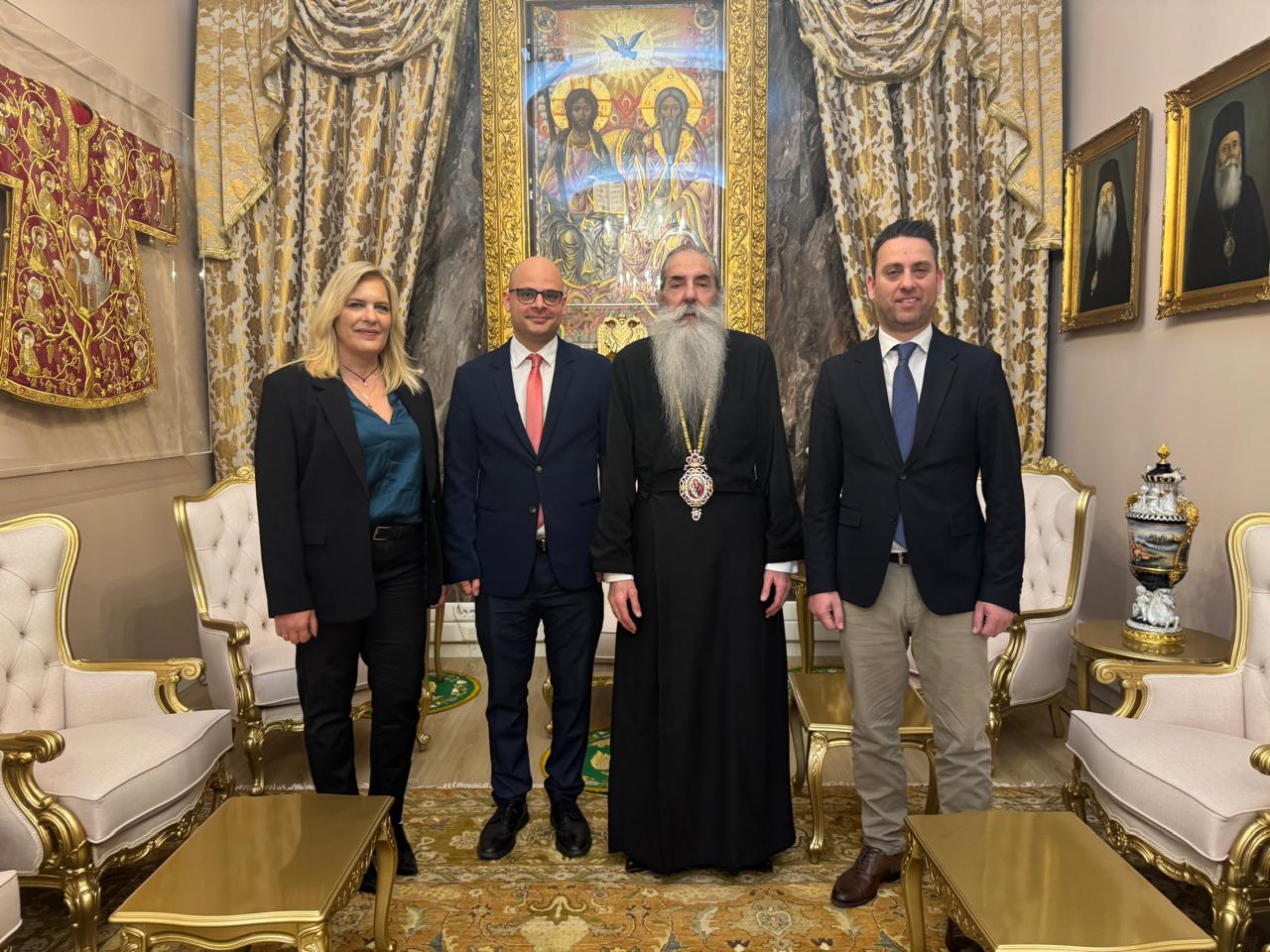 Επίσκεψη του Δ. Σ. της Ένωσης Αστυνομικών Υπαλλήλων Πειραιά, στον Σεβασμιώτατο Μητροπολίτη Πειραιώς κ. Σεραφείμ.