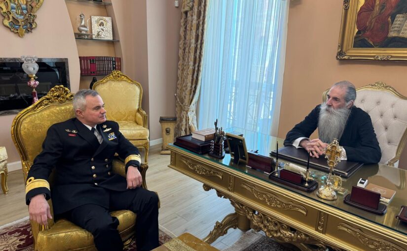 Επίσκεψη του νέου Διοικητή της Σχολής Ναυτικών Δοκίμων στον Σεβασμιώτατο Μητροπολίτη Πειραιώς.
